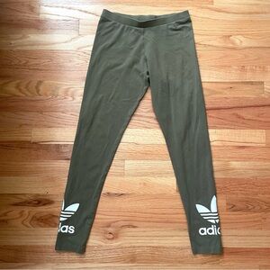 Adidas Kids Forest Green Leggings